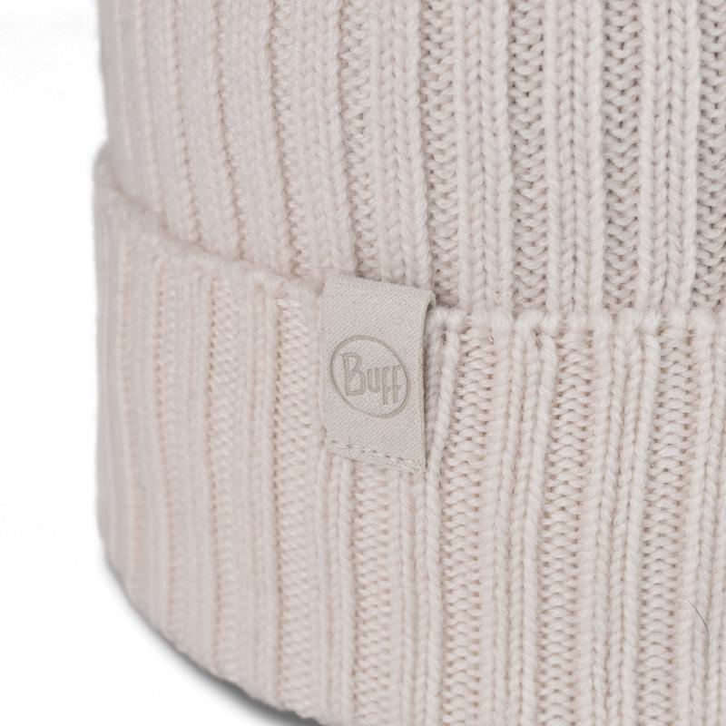 Buff Knitted Beanie Norval Ice