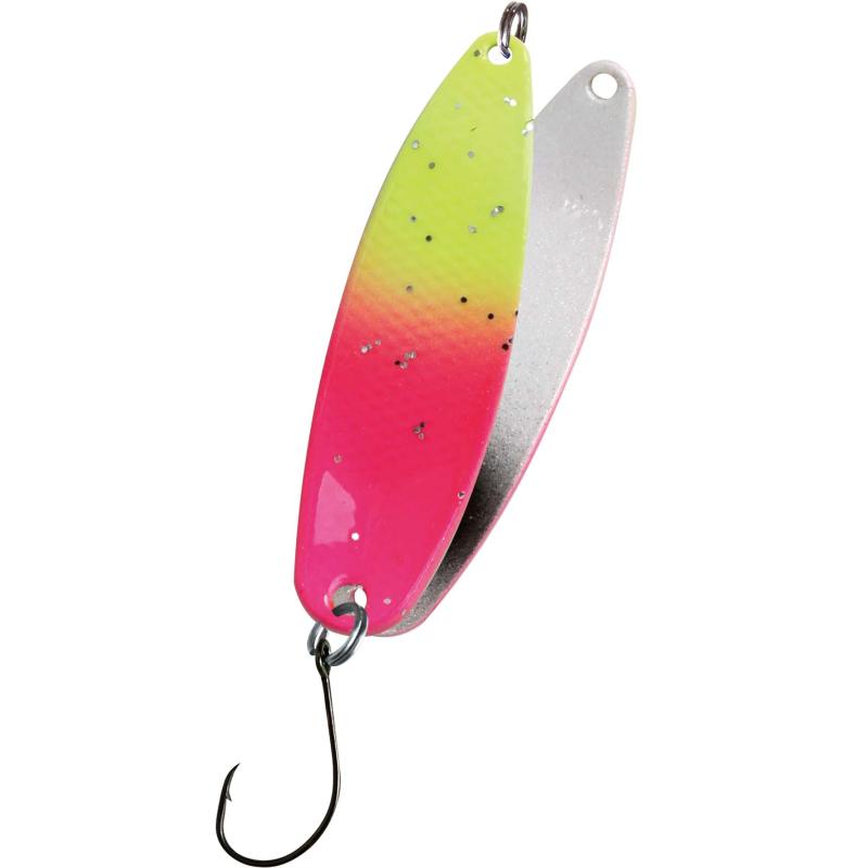 Fluorescent Flutter hot pink/black 7-21g - Spoons - Fladen Fishing