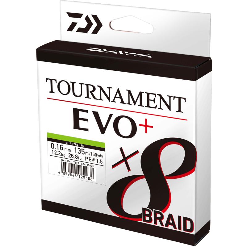 Daiwa Tournament x8 Br. EVO+ 0.12mm 135m CH