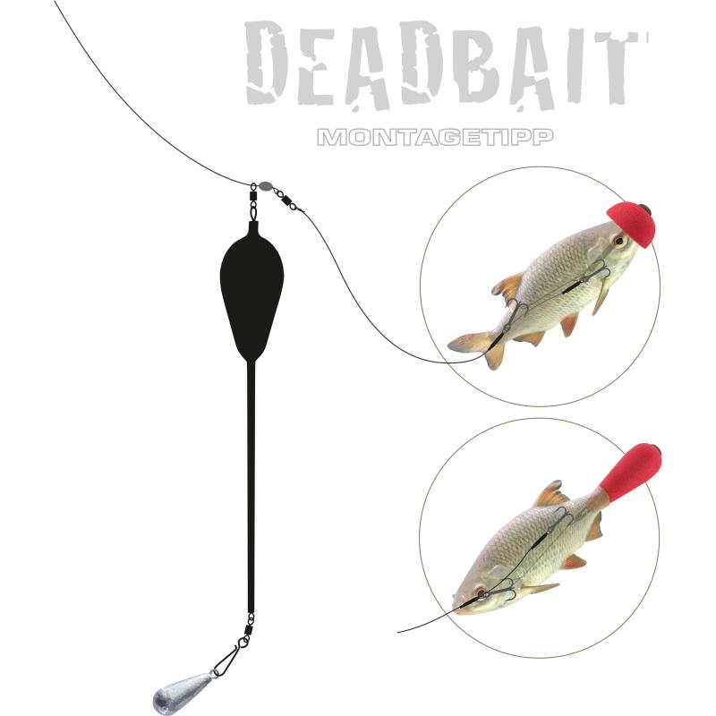 10 x 20mm Popper Beads for Pike Fishing - Pop Up Deadbait - Dead
