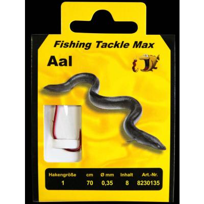 Fishing Tackle Max Haken geb. Aal 01 / 0,35Ø Inh.8 Stk.