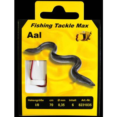 Fishing Tackle Max Haken geb. Aal 1/0 / 0,35Ø Inh.6 Stk.