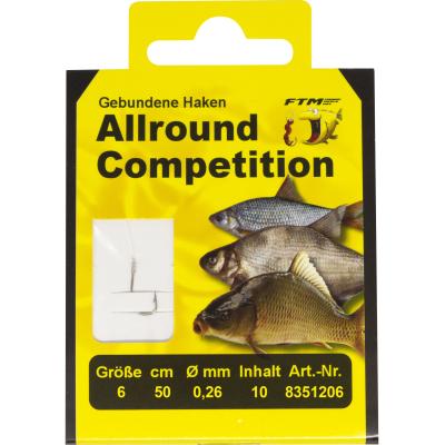 Fishing Tackle Max Haken geb. Allround Competition 6 Ø 0,26 mm Inh. 10 Stk.