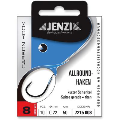 JENZI Allroundhaken Gebunden Gr.8 0,22mm 50cm