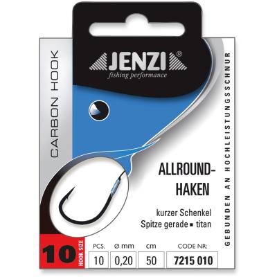 JENZI Allroundhaken Gebunden Gr.10 0,20mm 50cm