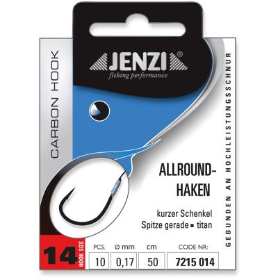 JENZI Allroundhaken Gebunden Gr.14 0,17mm 50cm