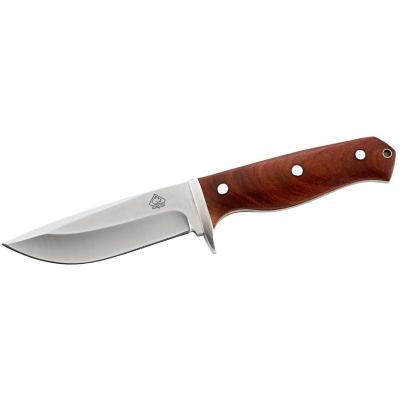 Puma Tec Gürtelmesser, Aisi420 Stahl Tengwood Griffschalen Klinge 10,9cm