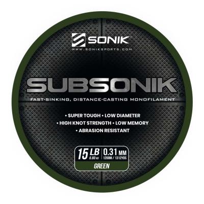 Sonik SUBSONIK GREEN 15LB 1200m (0.31mm)