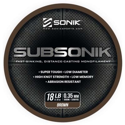 Sonik SUBSONIK BROWN 18LB 3000m 0.35mm