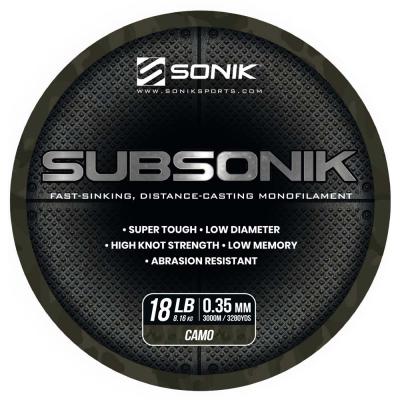 Sonik SUBSONIK CAMO 18LB 3000m 0.35mm