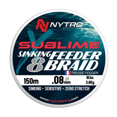 Nytro Sublime X8 Sinking Feeder Braid 0,12