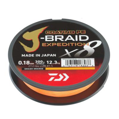 Daiwa J Braid Expedition X8E 0,16mm 150m smash orange