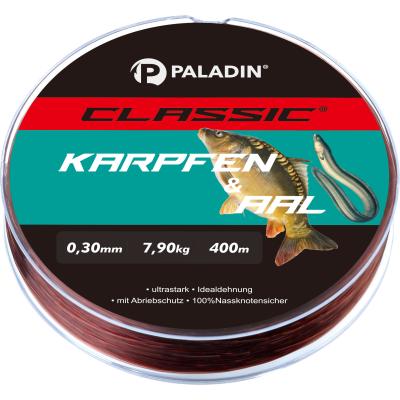 Paladin Classic Zielfischschnur Karpfen/Aal 0,35mm 10,2kg 300m dunkelbraun